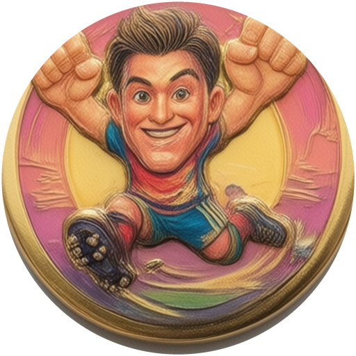 Weekly Cup 2026-W34 champion badge — won by Mason5 in Toy Soccer Cup, the free table football game