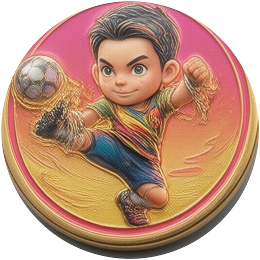 Weekly Cup 2026-W35 champion badge — won by Marie in Toy Soccer Cup, the free table football game