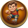 Weekly Cup 2026-W39 champion badge — won by Chocolate23 in Toy Soccer Cup