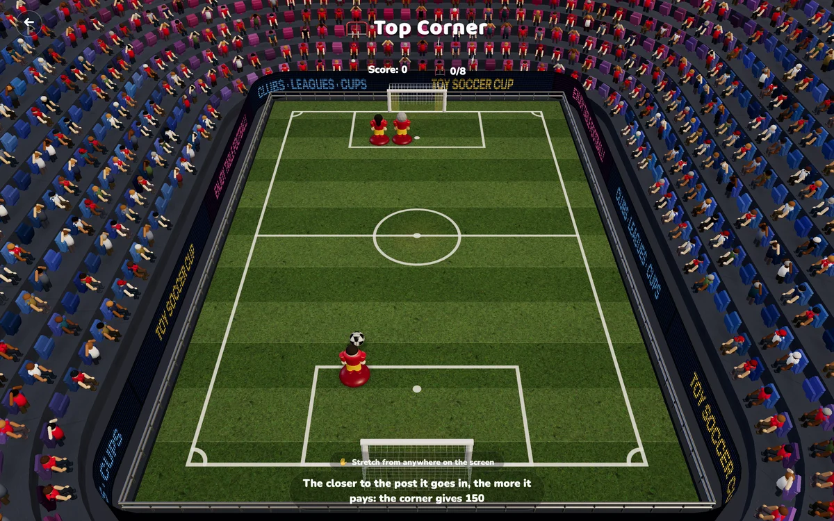Football Strike vs Toy Soccer Cup: a free-kick duel, or the whole match?