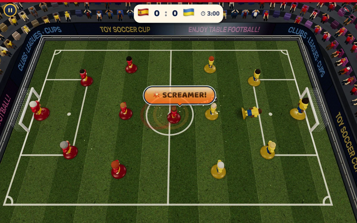 A Toy Soccer Cup match