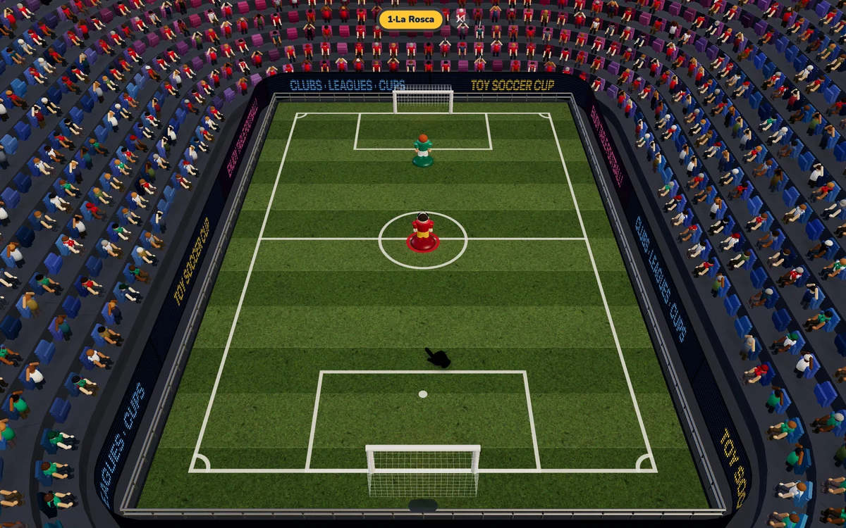 Escuela de Trucos de Toy Soccer Cup, ejercicio 1: La Rosca, con la mano que enseña el gesto