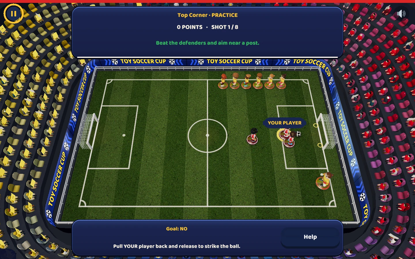 Screenshot of the current game — A different challenge every day
