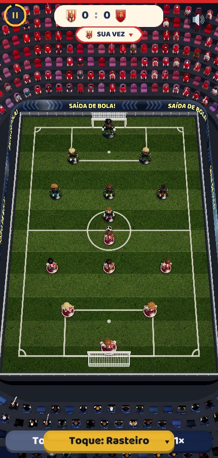 Captura do jogo atual — Leve seu Clube no bolso