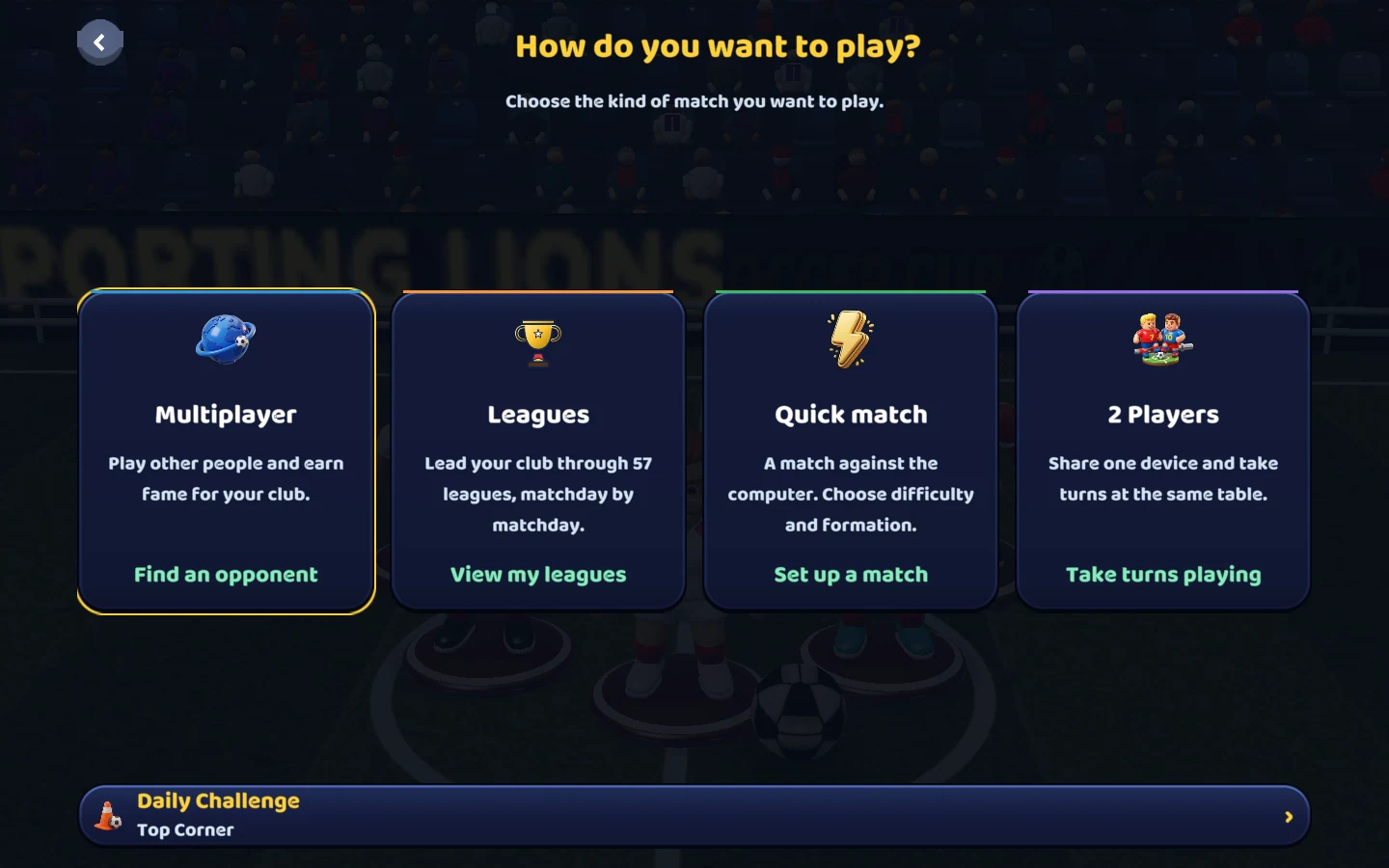 Screenshot of the current game — Find your next match