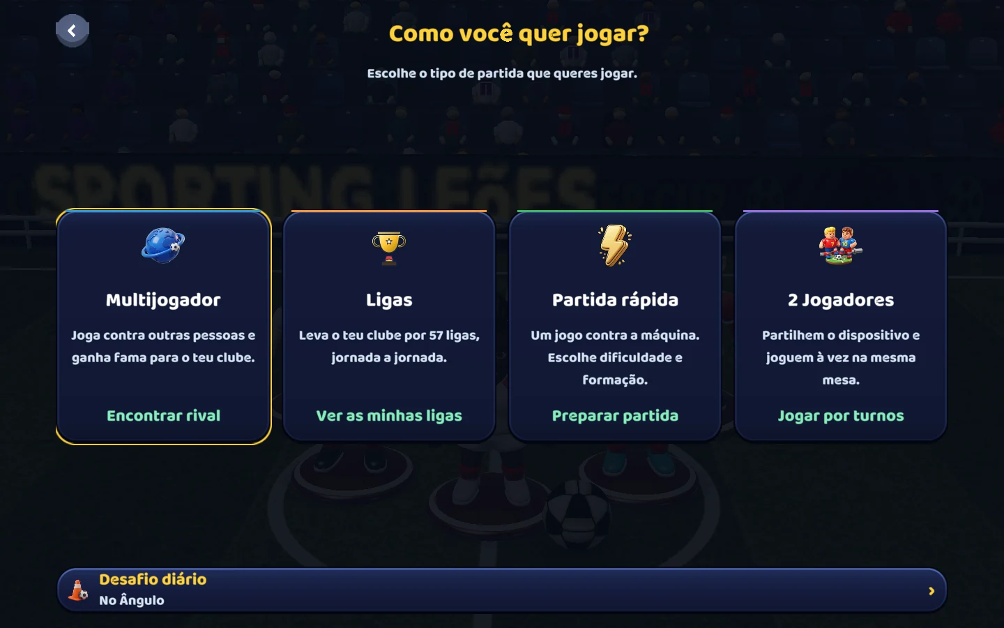 Captura do jogo atual — Outra maneira de jogar a cada dia