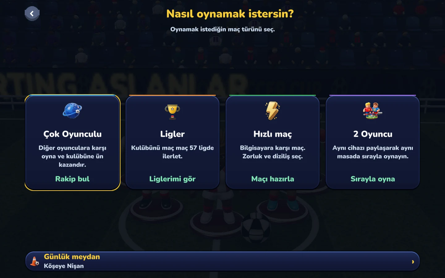 Güncel oyunun ekran görüntüsü — Her gün başka bir oyun