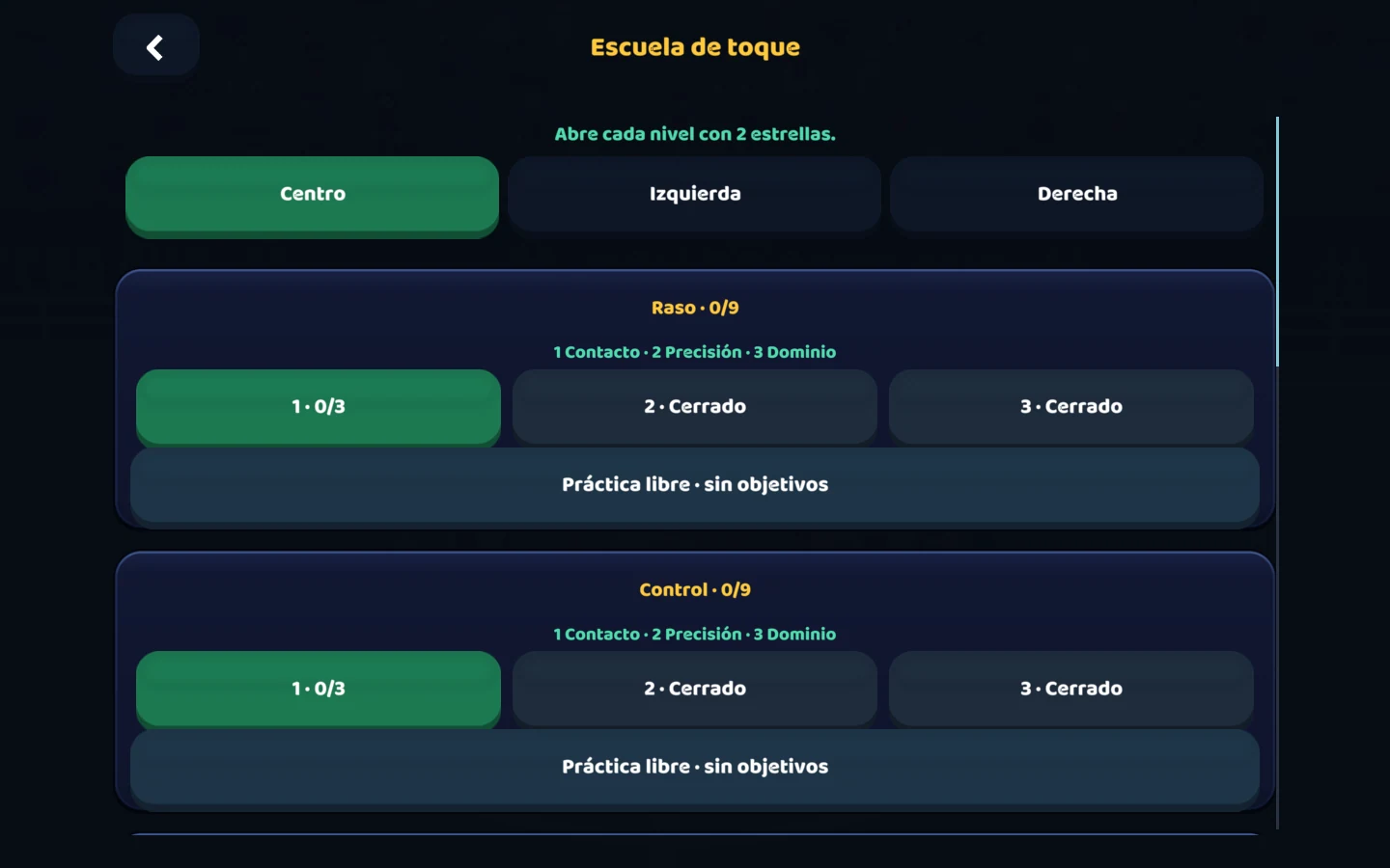 Captura del juego actual — Aprende con la Escuela de toque