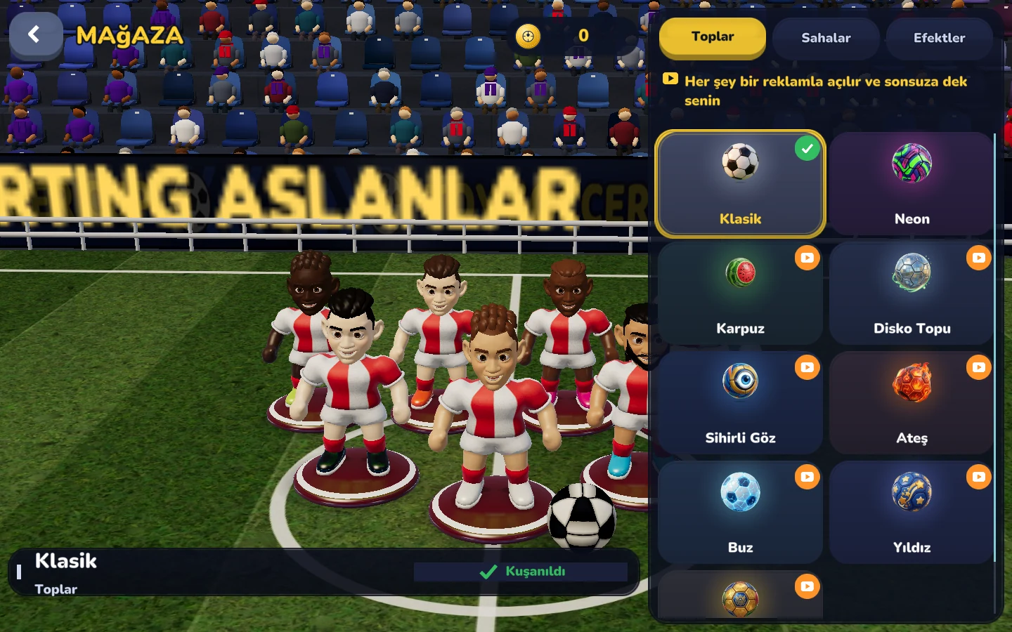 Güncel oyunun ekran görüntüsü — Takımını tanınır yap