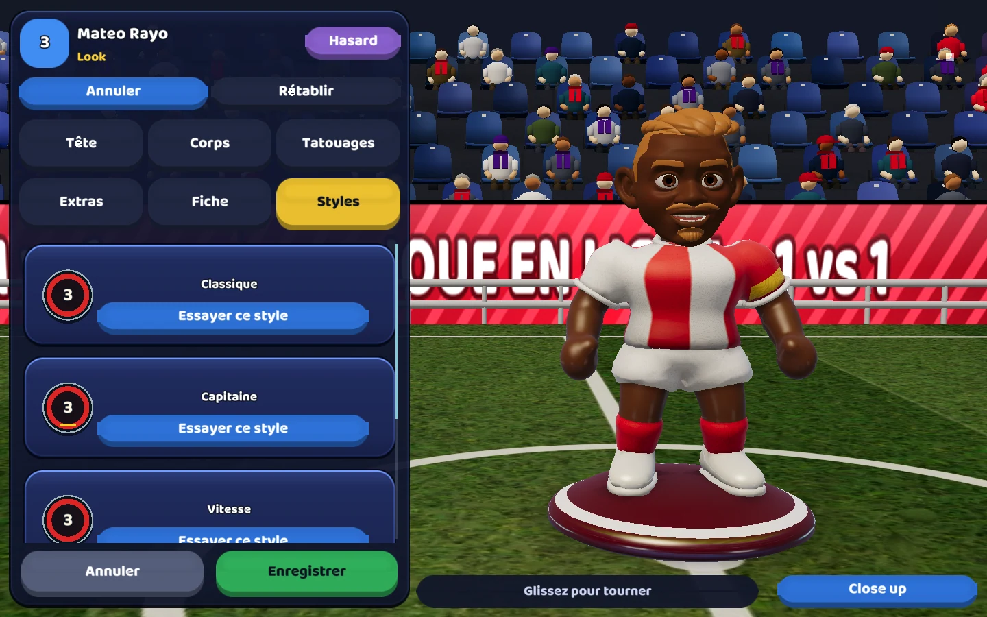 Capture du jeu actuel — Recrutement et personnalité