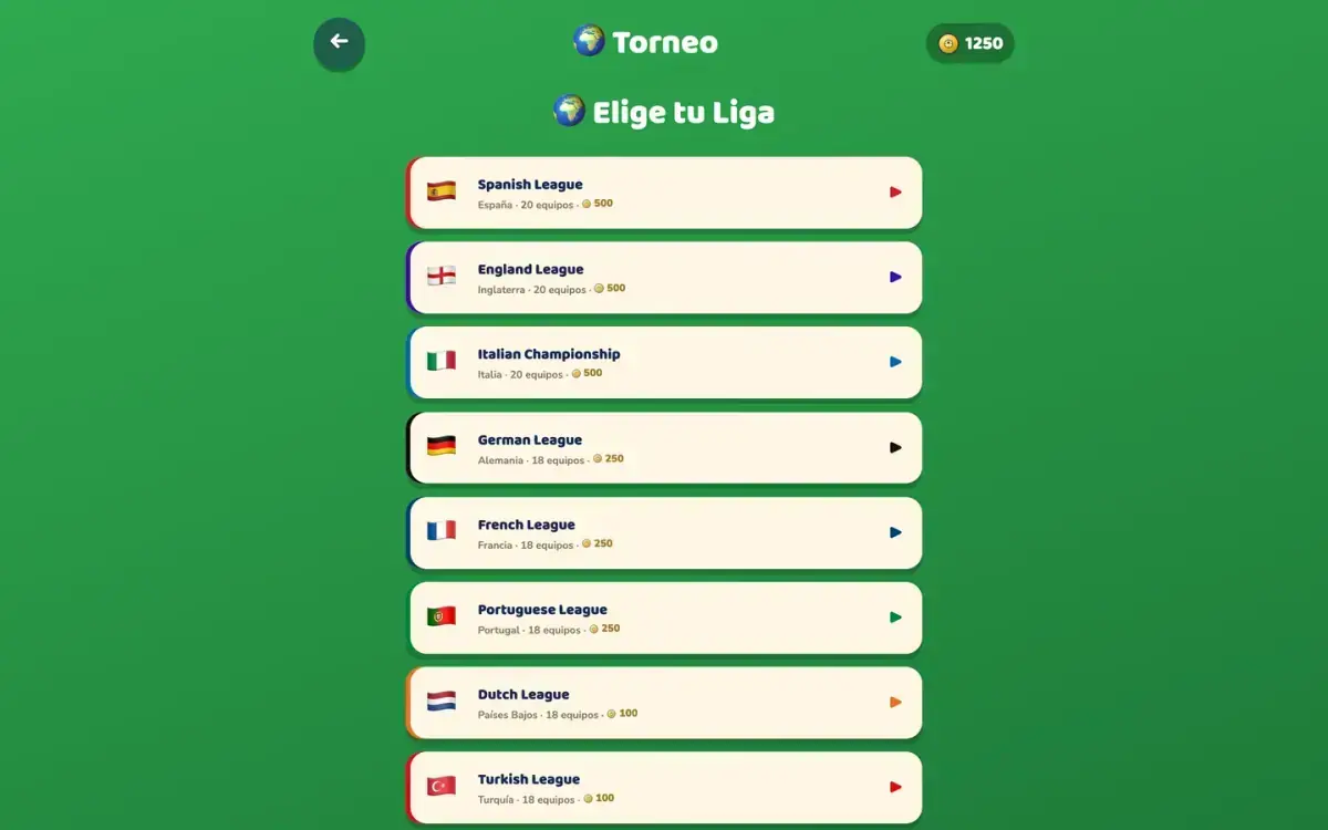 World leagues