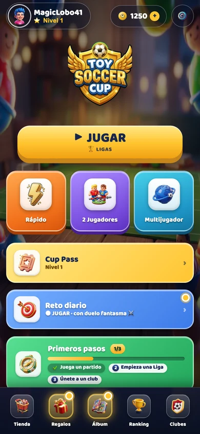 Toy Soccer Cup on mobile